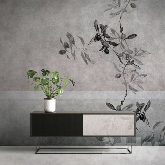 Wall covering - factura _ OLIVE