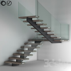 Staircase - Glass fencing Modern Stair 