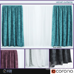 Curtain - Velvet curtains 