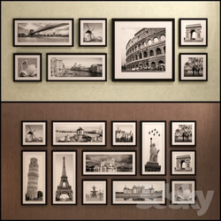 Frame - The picture in the frame_ 20 pieces - 5 combinations _a collection of 15_ Picture Frame 