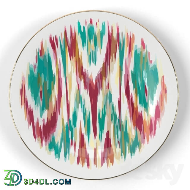 Tableware - Plates Hermes Voyage En Ikat