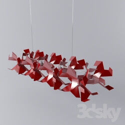 Ceiling light - Artpole Origami C4 Red 