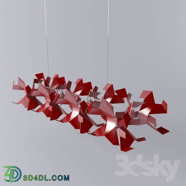 Ceiling light - Artpole Origami C4 Red
