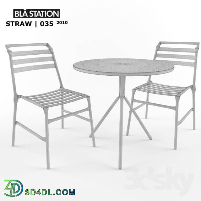 Table _ Chair - BLA STATION _ STRAW chair and table set