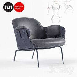 Arm chair - BD Barcelona Design LOW LOUNGER _2014_ 