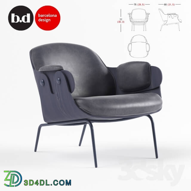 Arm chair - BD Barcelona Design LOW LOUNGER _2014_