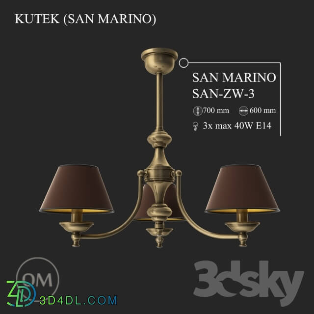 Ceiling light - KUTEK _SAN MARINO_ SAN-ZW-3