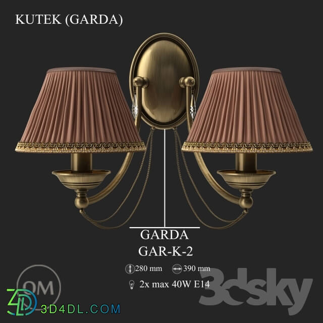 Wall light - KUTEK _GARDA_ GAR-K-2