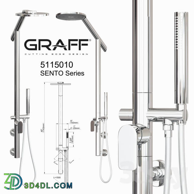 Faucet - Graff Shower set 5115010 SENTO Series