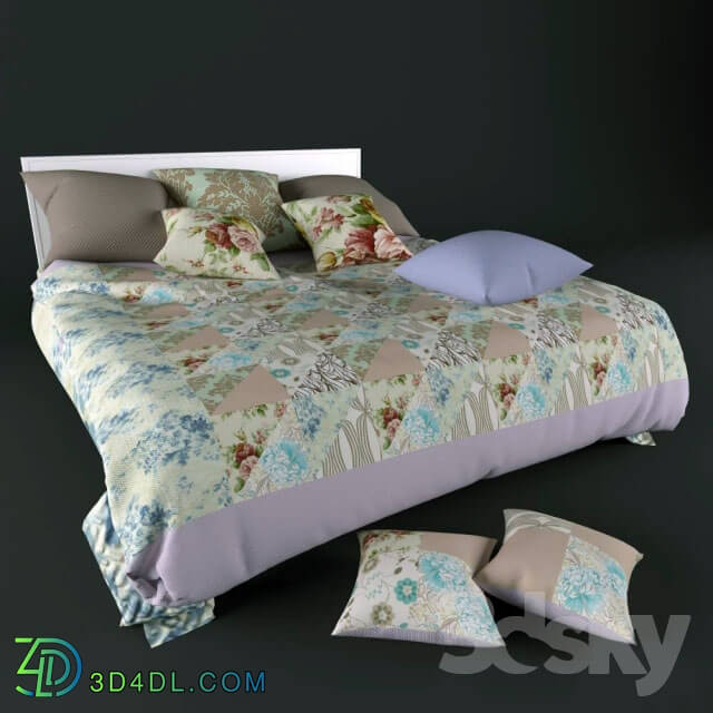 Bed - Crazy quilt