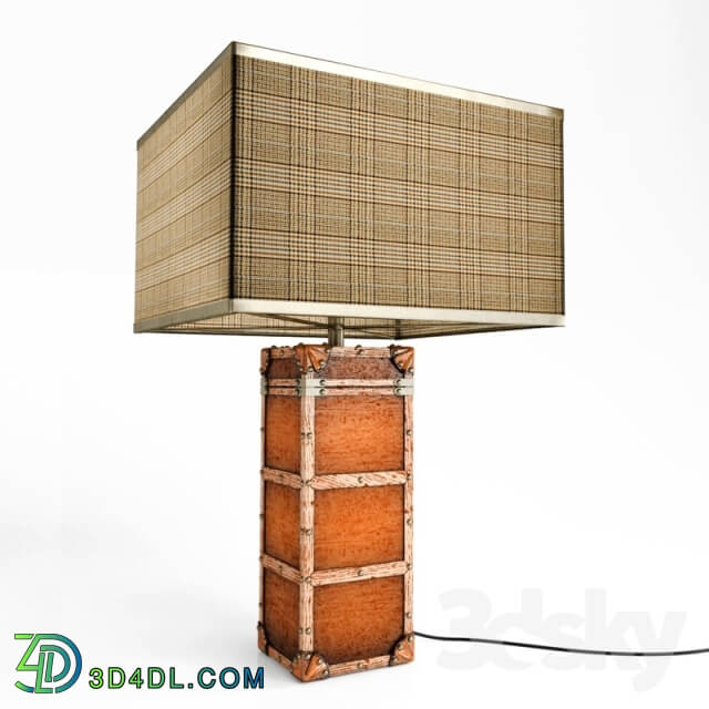 Table lamp - Travel trunk style table lamp