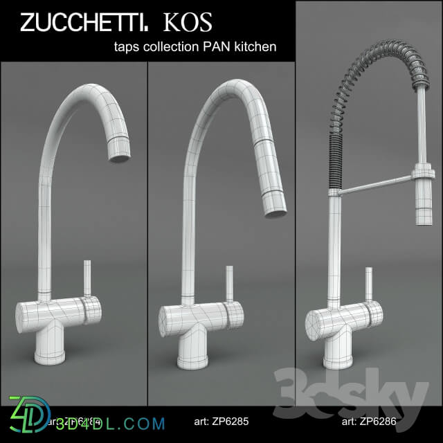 Fauset - Zucchetti. KOS kitchen taps collection PAN