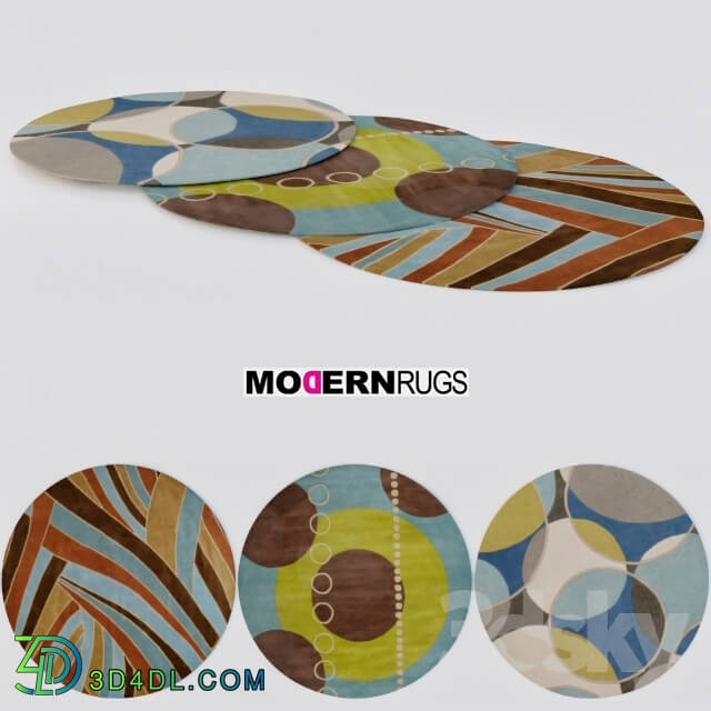 Carpets - Modern Rugs round set _ 3