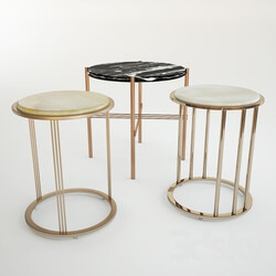 Table - Odette Marble-Top Side Table 