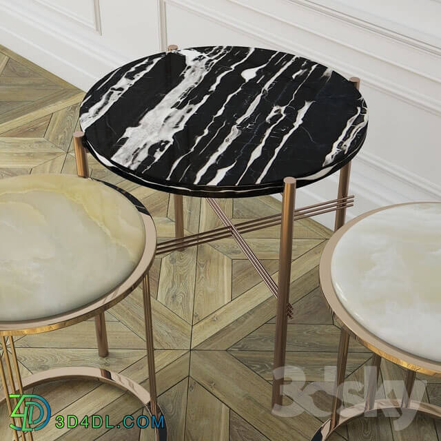 Table - Odette Marble-Top Side Table