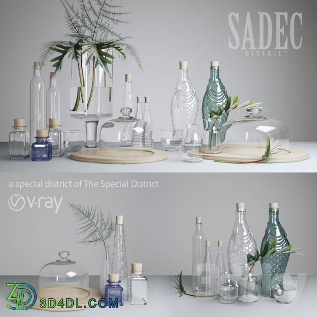 Decorative set - SADEC DISTRICT GlassWare