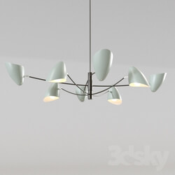 Ceiling light - Aluminium Bullet Chandelier by David Weeks Studio 