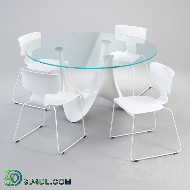 Table _ Chair - ROBERTI Coral Reef furniture set