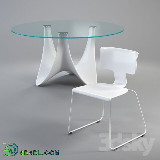 Table _ Chair - ROBERTI Coral Reef furniture set