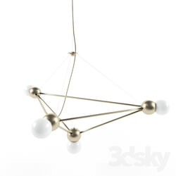 Ceiling light - Rosie-Li-Chandelier-4-Light-Pyramid 