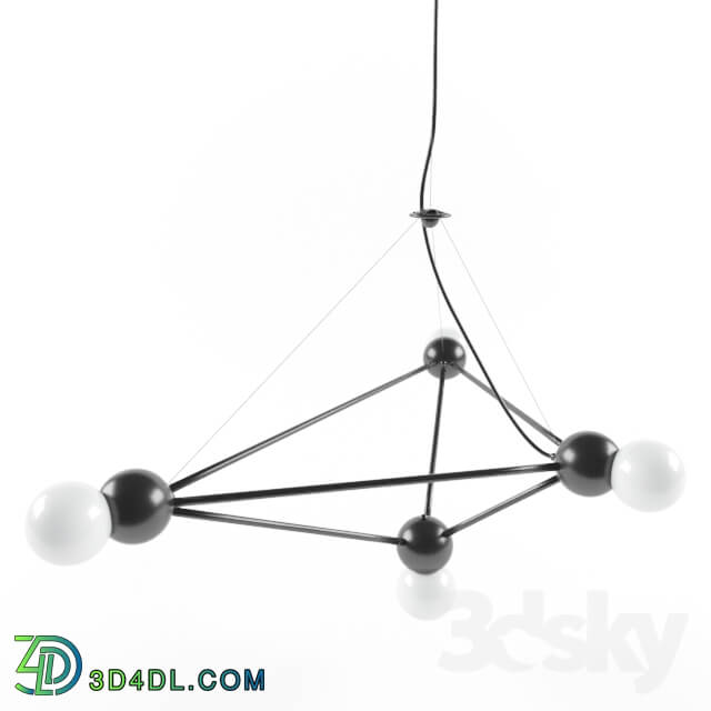 Ceiling light - Rosie-Li-Chandelier-4-Light-Pyramid