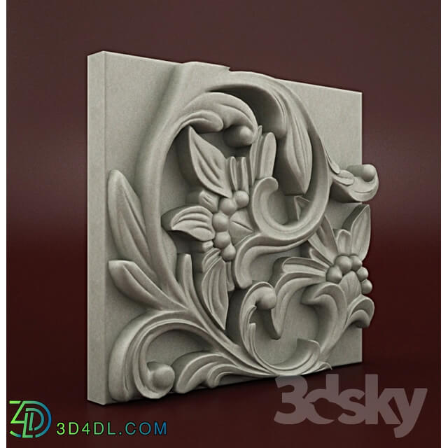 Decorative plaster - carving01