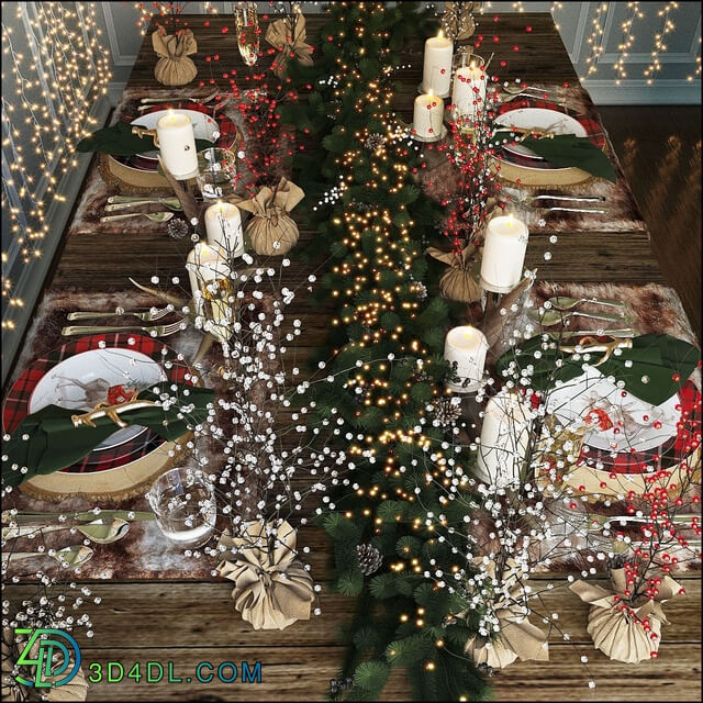 Tableware - Christmas table setting Pottery Barn