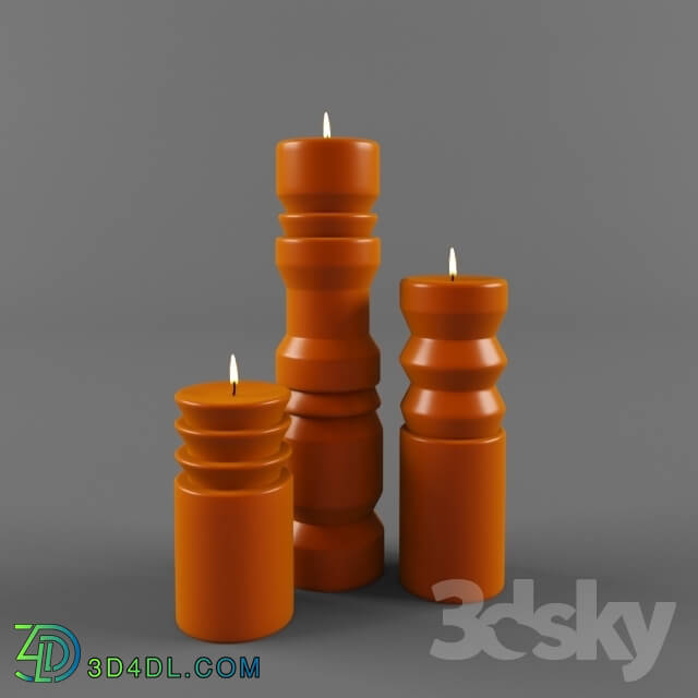 Other decorative objects - Candle Decor Set