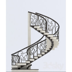 Staircase - Art Nouveau staircase 