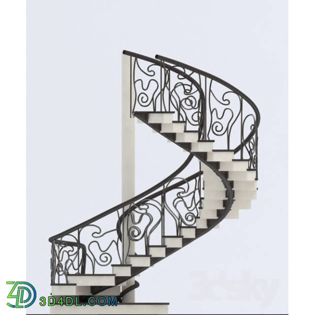 Staircase - Art Nouveau staircase