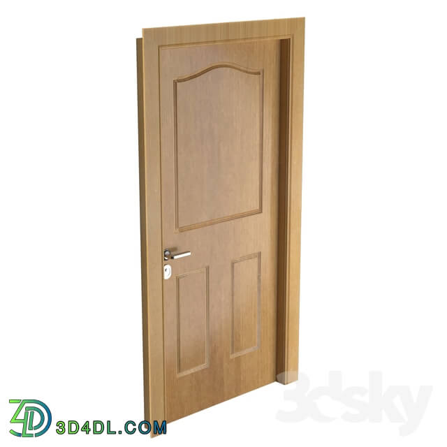 Doors - Wooden Door_3 Panels
