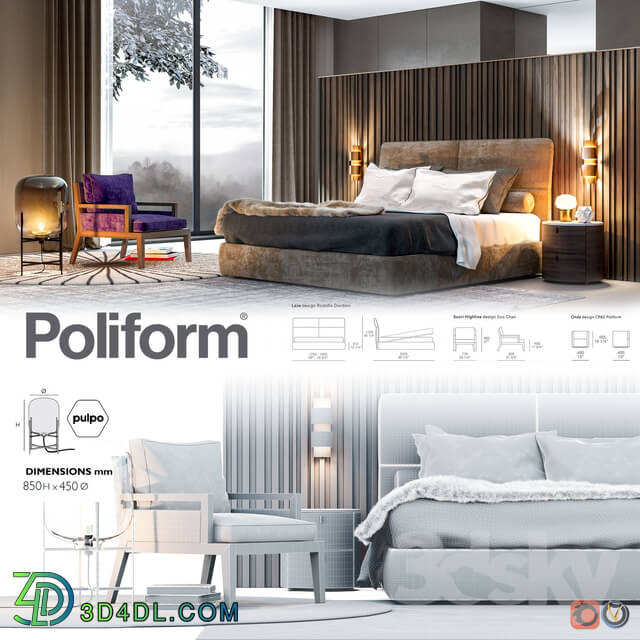 Bed - Poliform interior07