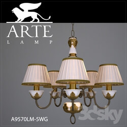 Ceiling light - Chandelier ArteLamp A9570LM-5WG 