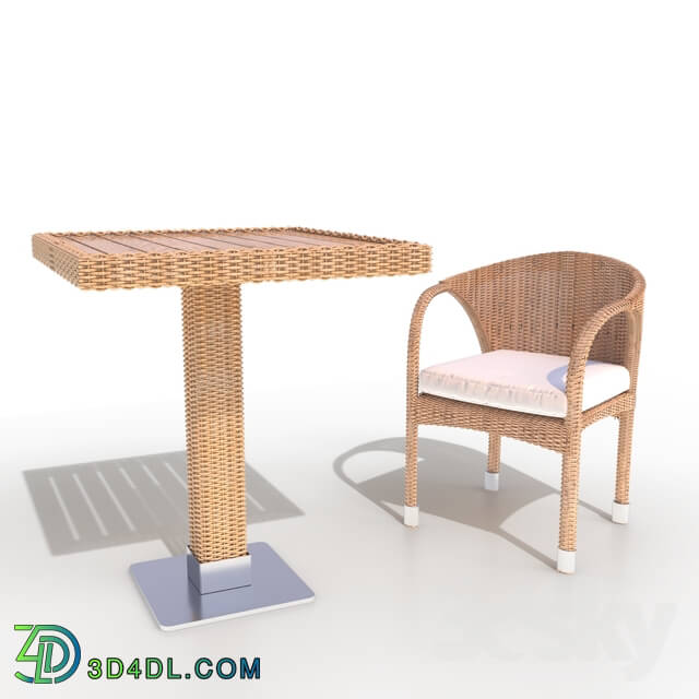 Table _ Chair - rattan table