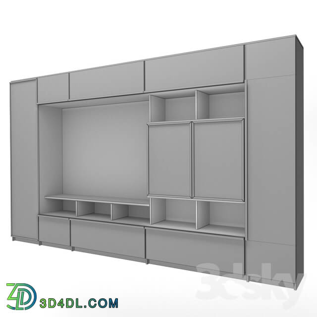 Wardrobe _ Display cabinets - Cabinet under the plasma