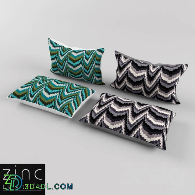 Pillows - Pillows Zinc textile - Ziggurat Cushion