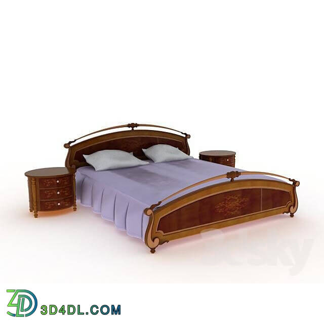 Bed - The bed pedestal
