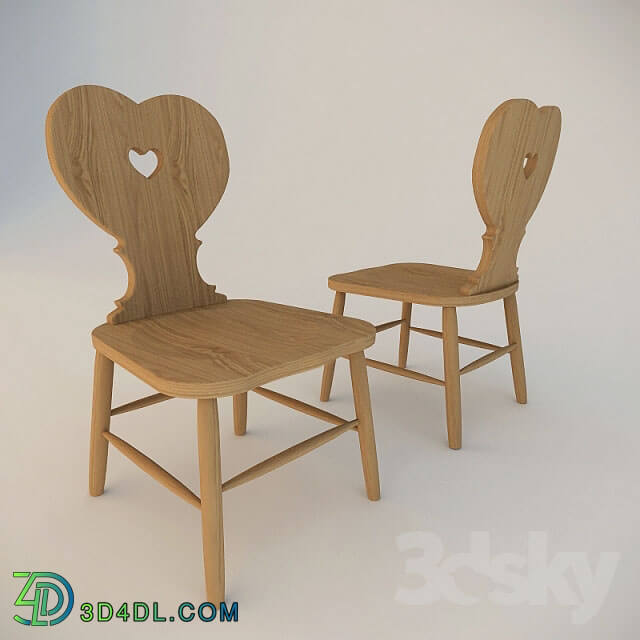 Chair - Wooden chair cerde_kom