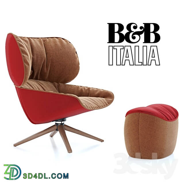 Arm chair - B _amp_ B Italia TABANO _Vray _ Corona_