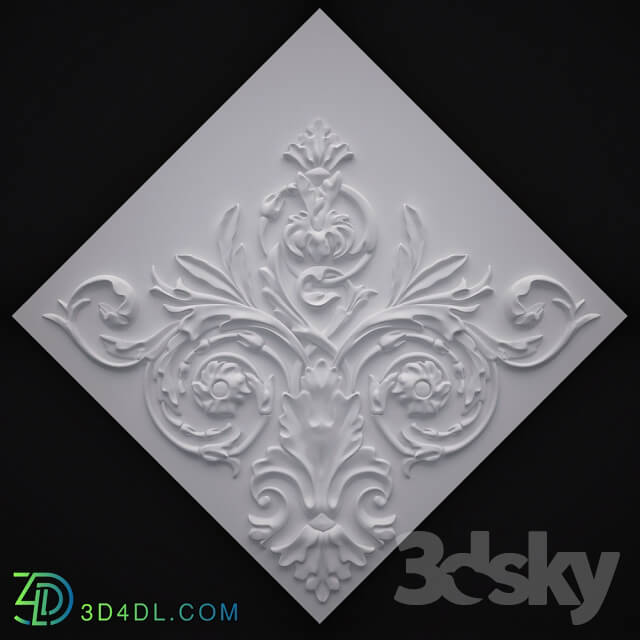 Decorative plaster - Gypsum trough