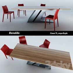 Table _ Chair - Bonaldo_ TL and the desk chair Kayla 