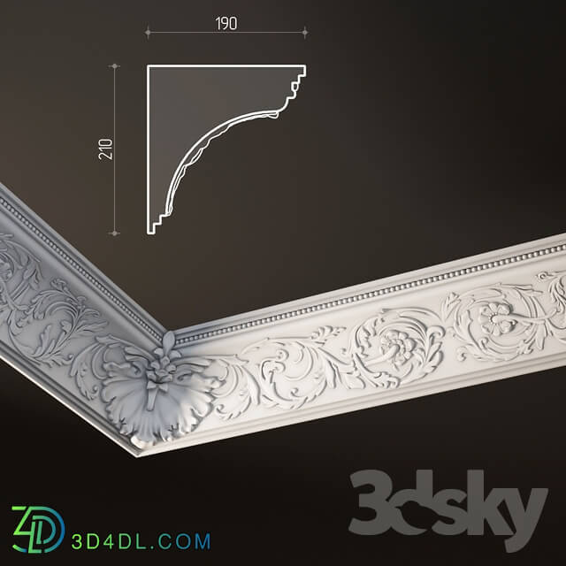 Decorative plaster - Stucco plaster cornice