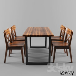 Table _ Chair - Dining Furniture Set 