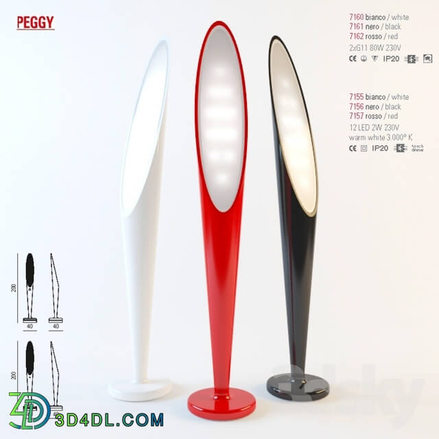 Floor lamp - IineaLight Peggy 7157