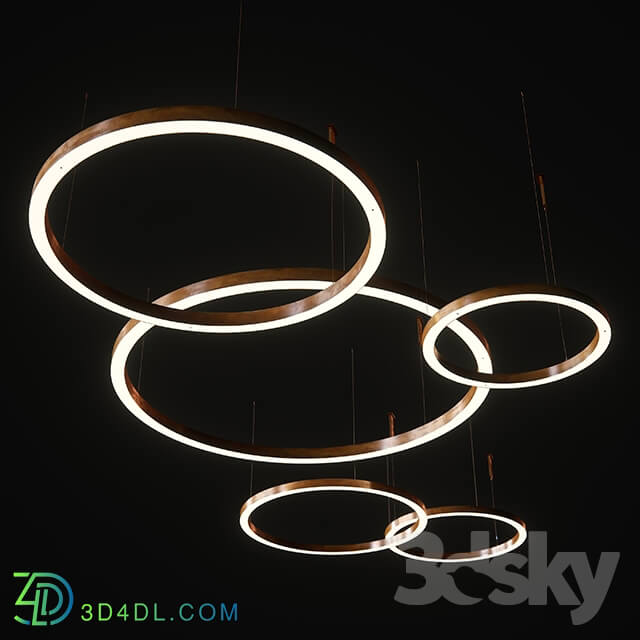 Ceiling light - Henge_light ring horizontal_set2