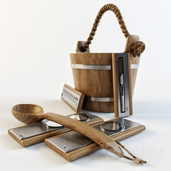 Bathroom accessories - set for saunas 