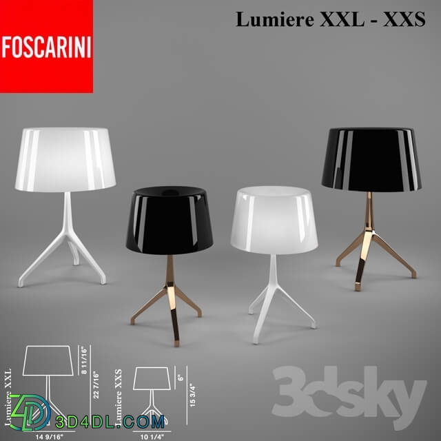 Table lamp - Foscarini Lumiere XXS - XXL
