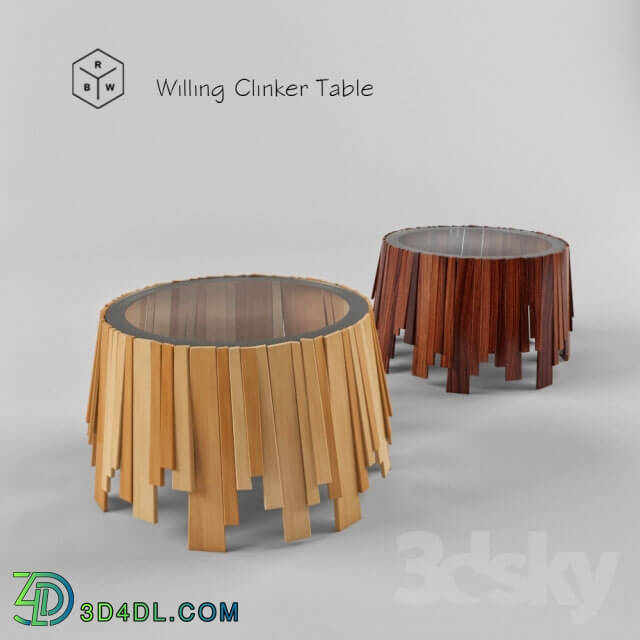 Table - Rich Brilliant Willing Clinker Table