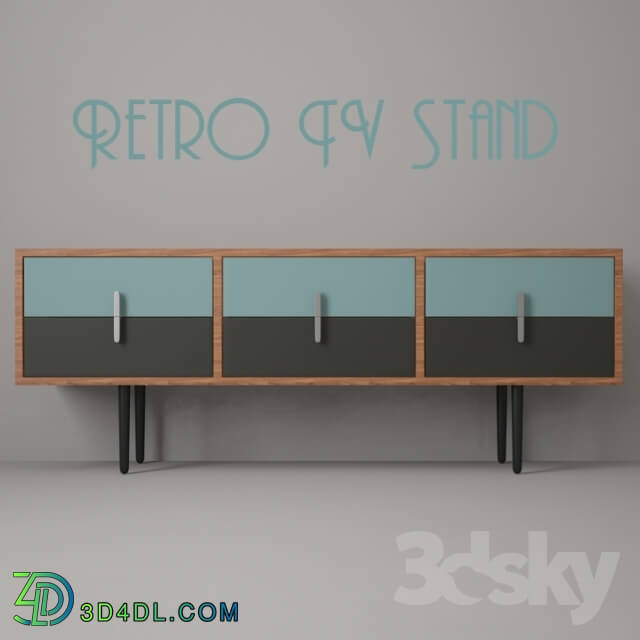 Sideboard _ Chest of drawer - Retro TV Stand N1 _ TV Stand