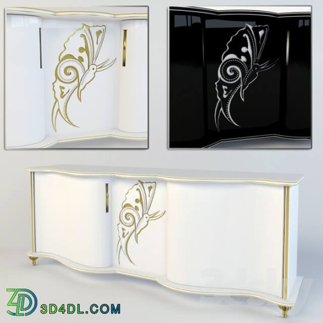 Sideboard _ Chest of drawer - Commode _Butterfly_